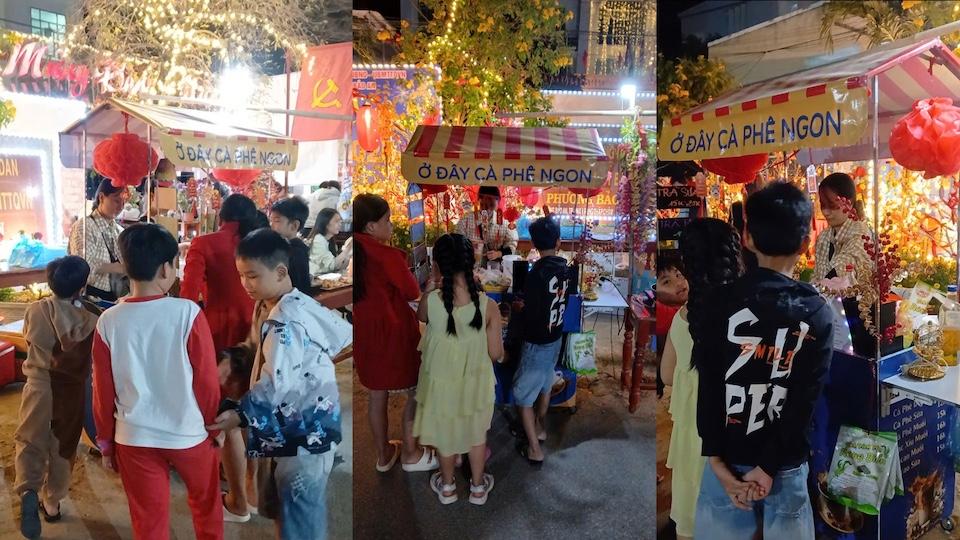 Gian hàng Mi Nhon tại lễ hội mừng xuân 2025 tại Bảo An, PR - TC